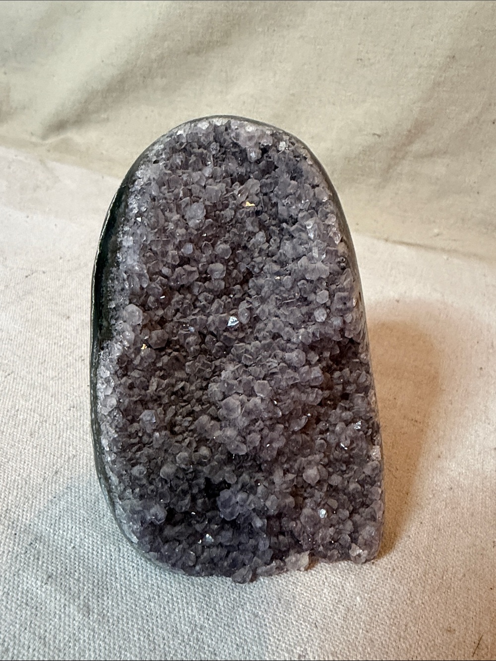 Amethyst Crystal Geode Decorative Accent - Purple